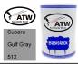 Preview: Subaru, Gulf Gray, 512: 500ml Lackdose, von ATW Autoteile West.